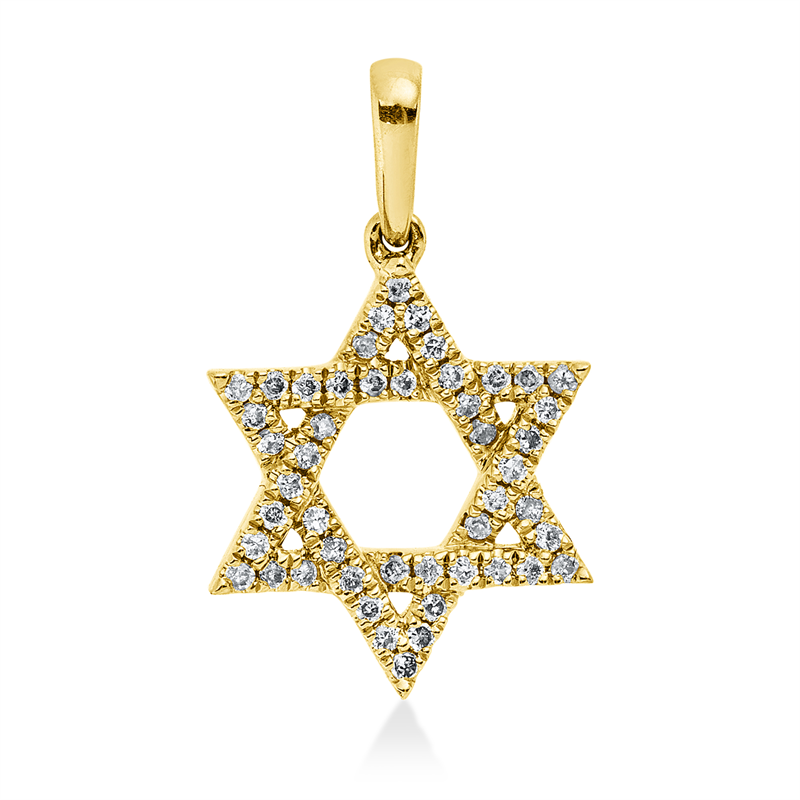 Symbol Anhänger Gelbgold 18kt 0,12ct