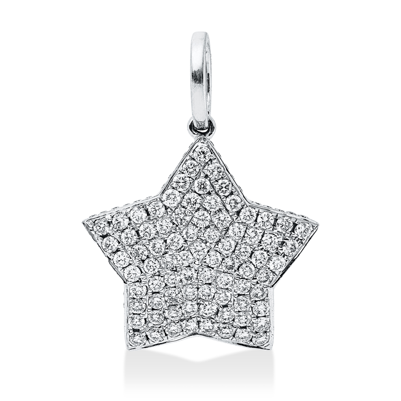Symbol Anhänger Weißgold 18kt 0,82ct