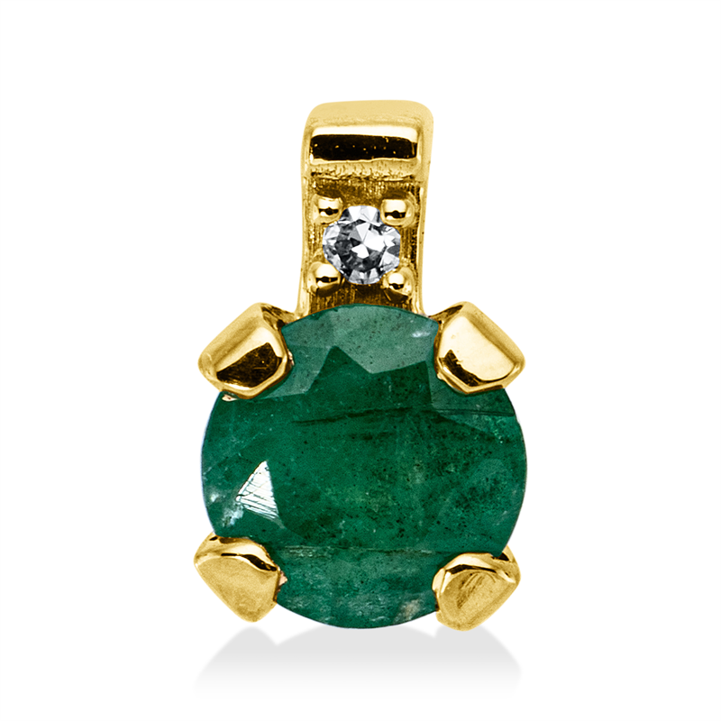 Farbstein Classic Anhänger Gelbgold 18kt 0,01ct