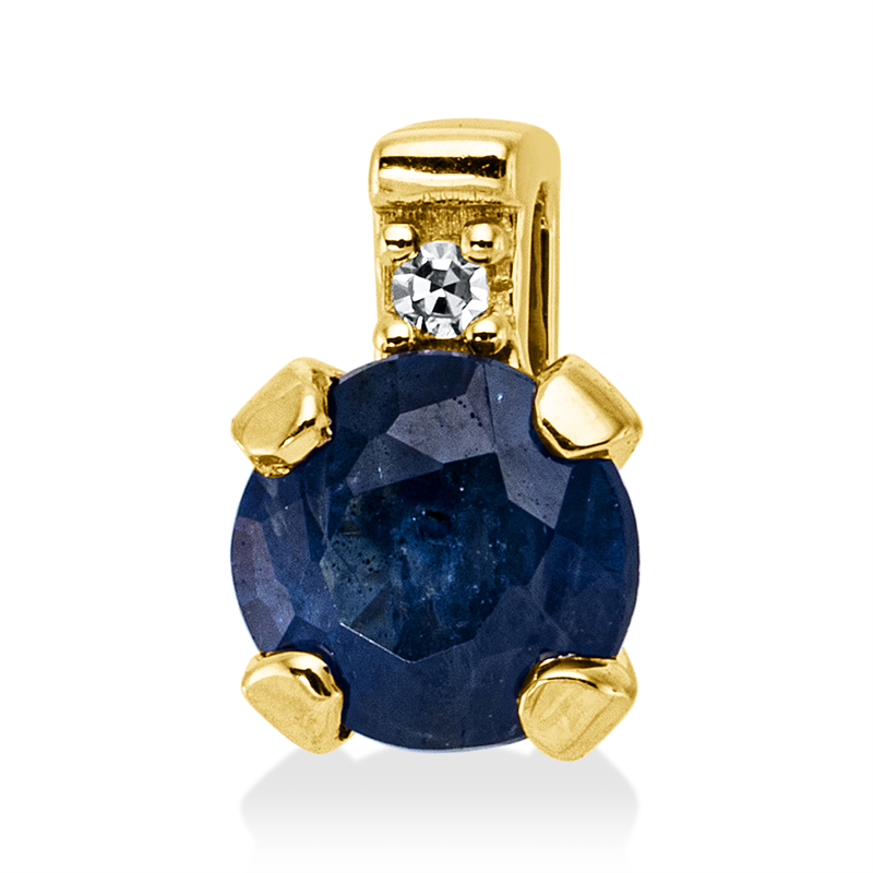 Farbstein Classic Anhänger Gelbgold 18kt 0,01ct