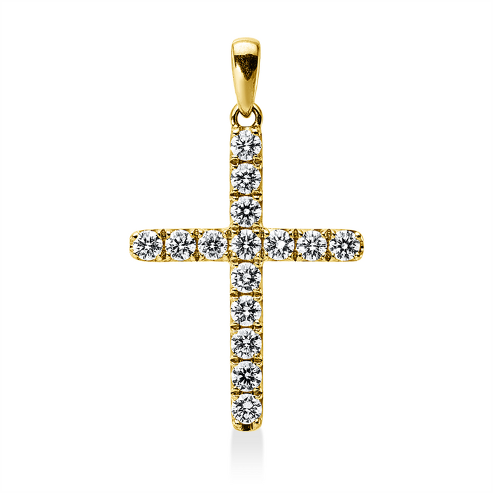 Kreuz Anhänger Gelbgold 18kt Ref-3J118
