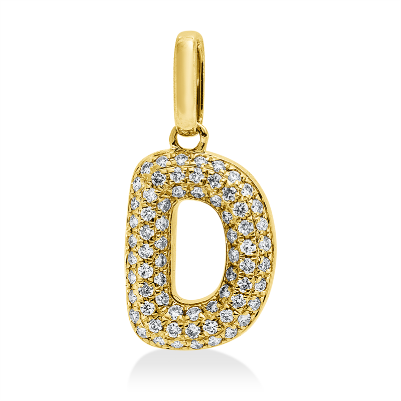 Buchstabe Anhänger Gelbgold 18kt 0,1ct