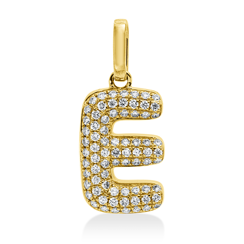 Buchstabe Anhänger Gelbgold 18kt 0,12ct