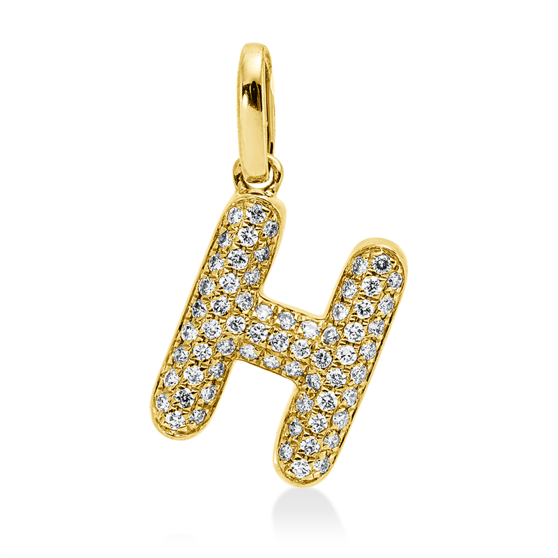 Buchstabe Anhänger Gelbgold 18kt 0,1ct