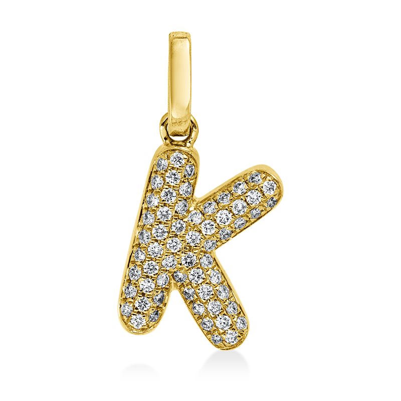 Buchstabe Anhänger Gelbgold 18kt 0,1ct
