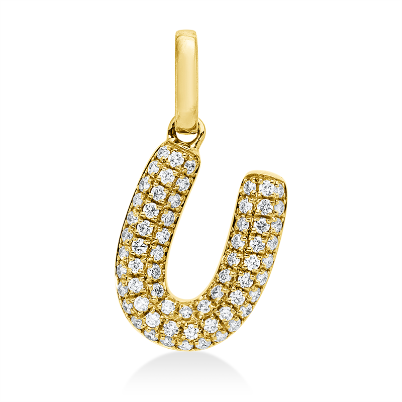 Buchstabe Anhänger Gelbgold 18kt 0,1ct