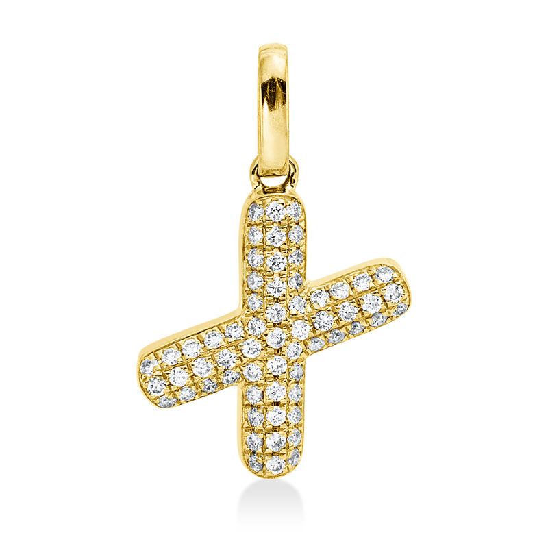 Buchstabe Anhänger Gelbgold 18kt 0,1ct