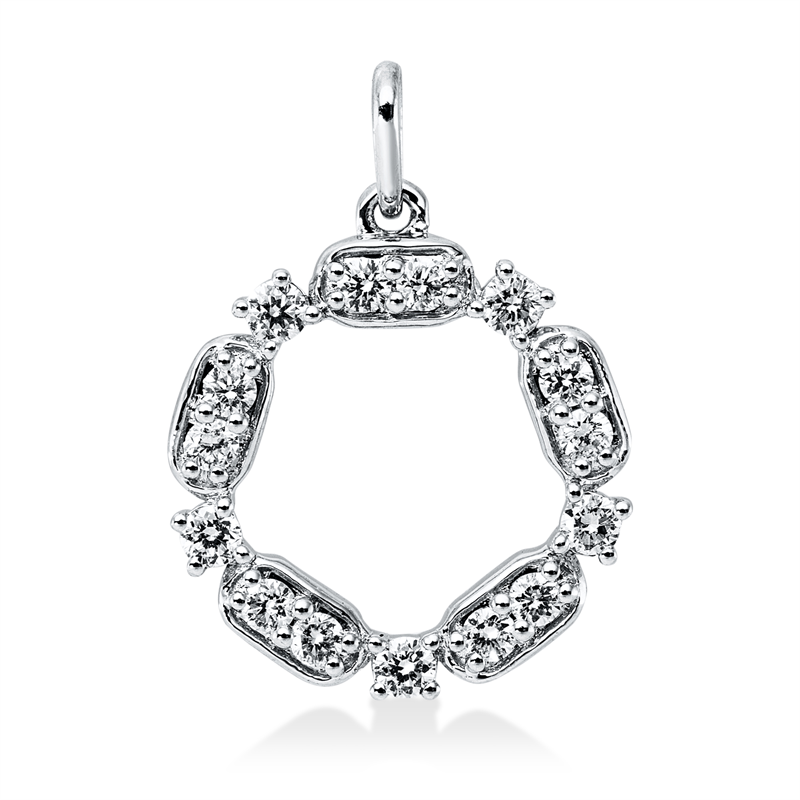 Modern Woman Anhänger Weißgold 18kt Ref-3J161