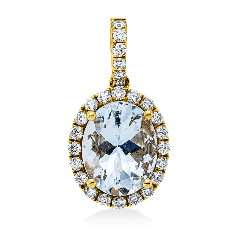 Farbstein Fashion Anhänger Gelbgold 18kt Ref-3J187