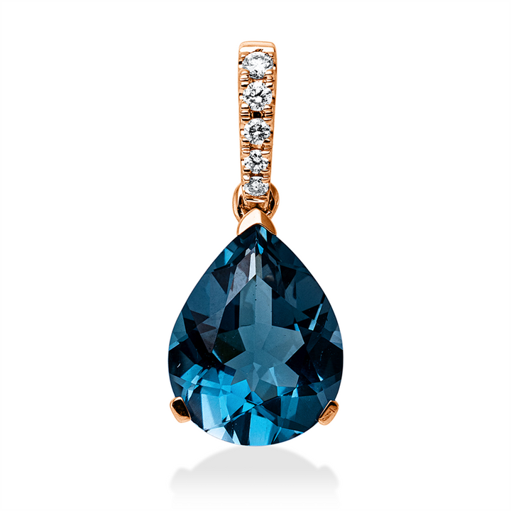 Farbstein Fashion Anhänger Rotgold 18kt Ref-3J193
