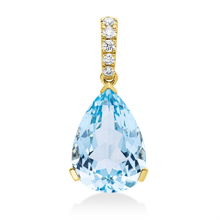 Farbstein Fashion Anhänger Gelbgold 18kt Ref-3J194