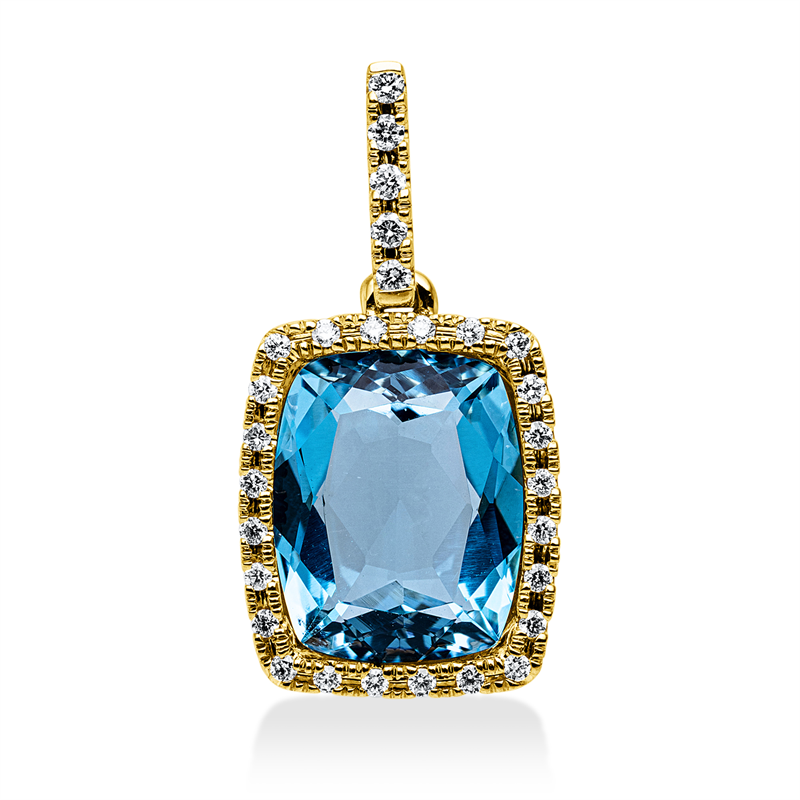 Farbstein Fashion Anhänger Gelbgold 18kt Ref-3J202