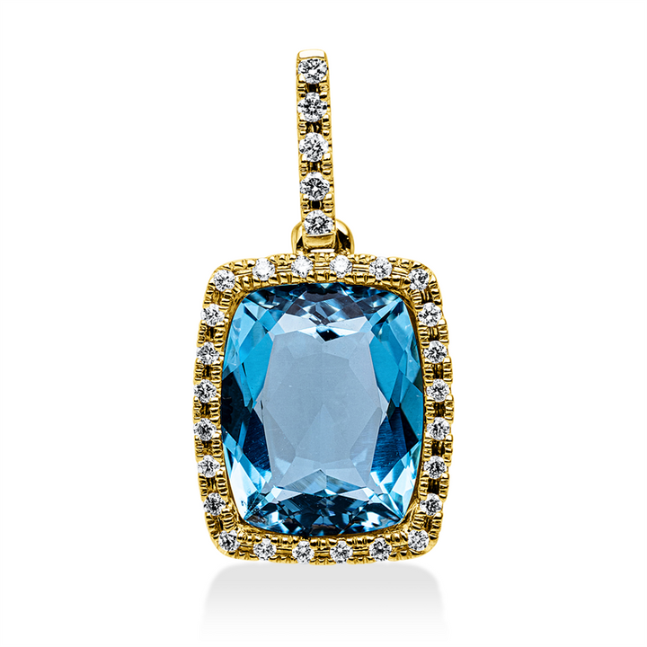 Farbstein Fashion Anhänger Gelbgold 18kt Ref-3J202