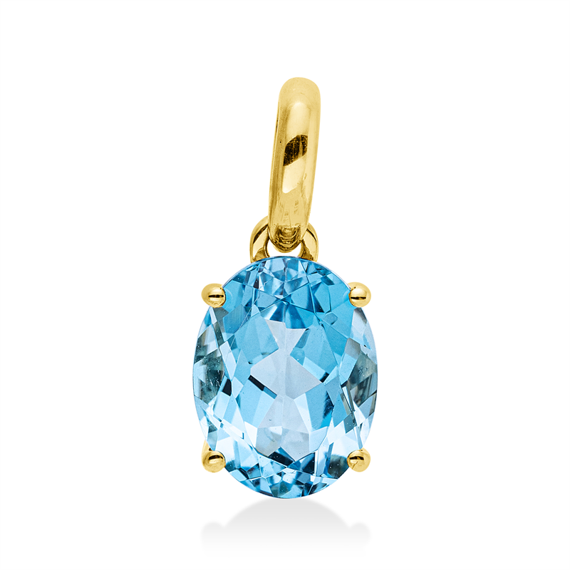 Farbstein Fashion Anhänger Gelbgold 18kt Ref-3J211
