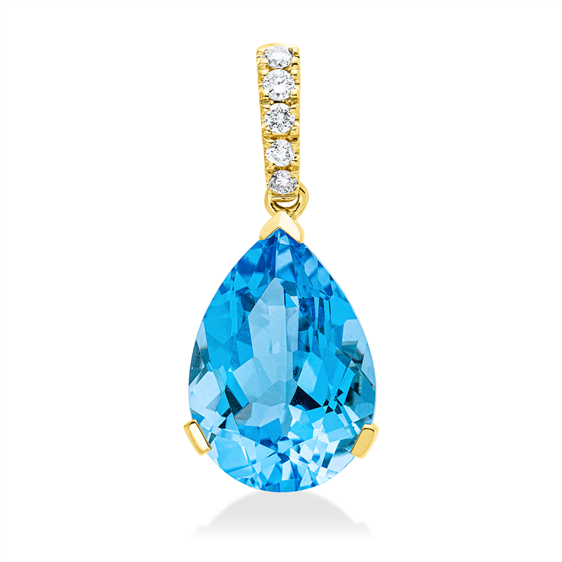 Farbstein Fashion Anhänger Gelbgold 18kt Ref-3J217