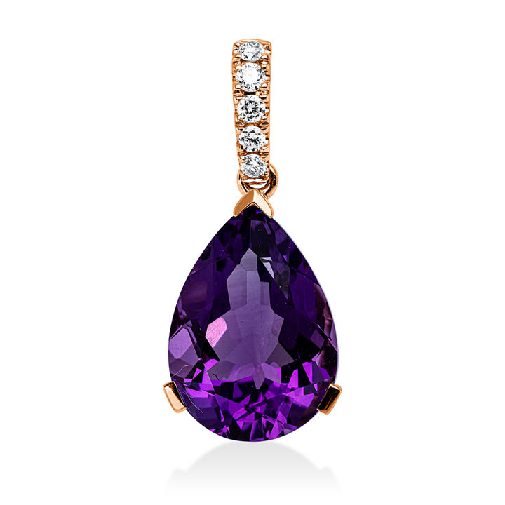 Farbstein Fashion Anhänger Rotgold 18kt Ref-3J219