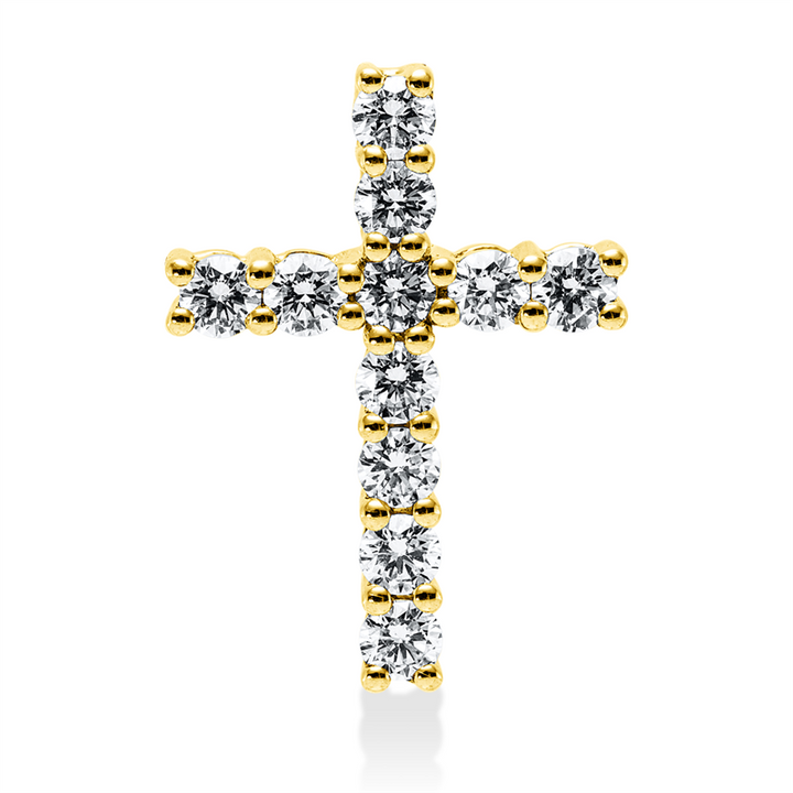 Kreuz Anhänger Gelbgold 18kt Ref-3J330