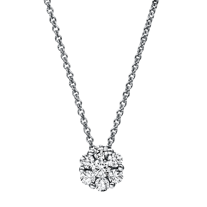 Illusion Classic Collier Weißgold 18kt 0,51ct
