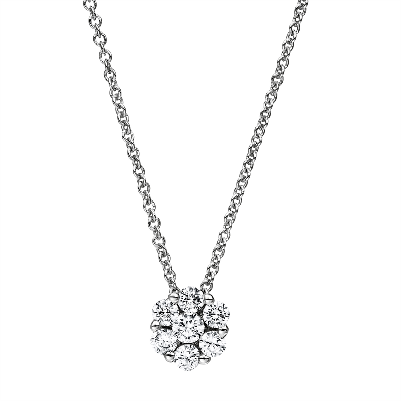 Illusion Classic Collier Weißgold 18kt 0,43ct
