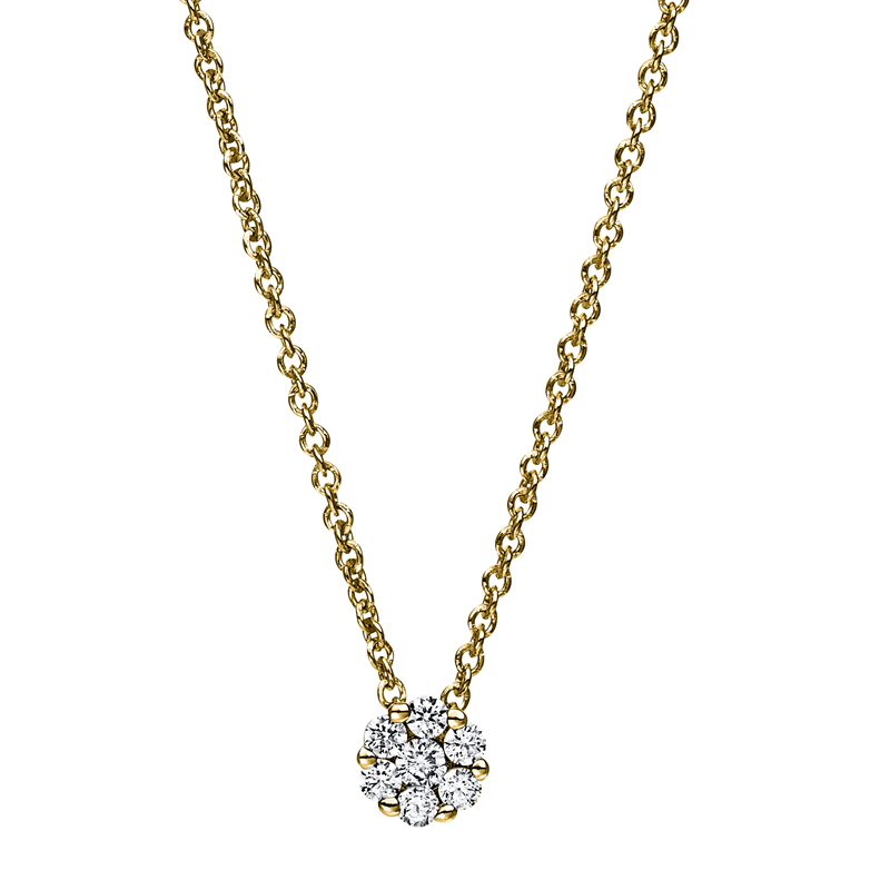 Illusion Classic Collier Weißgold 18kt 0,17ct
