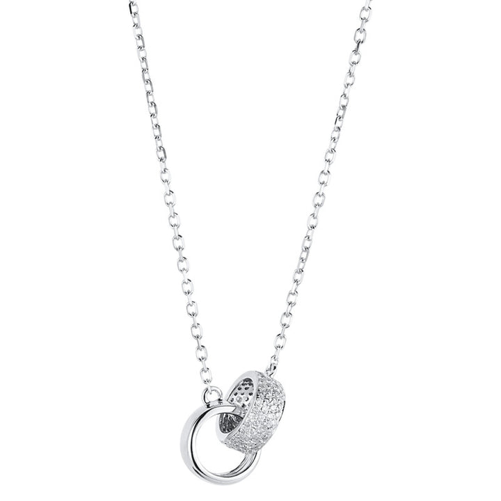 Pavé Collier Weißgold 18kt Ref-4A365