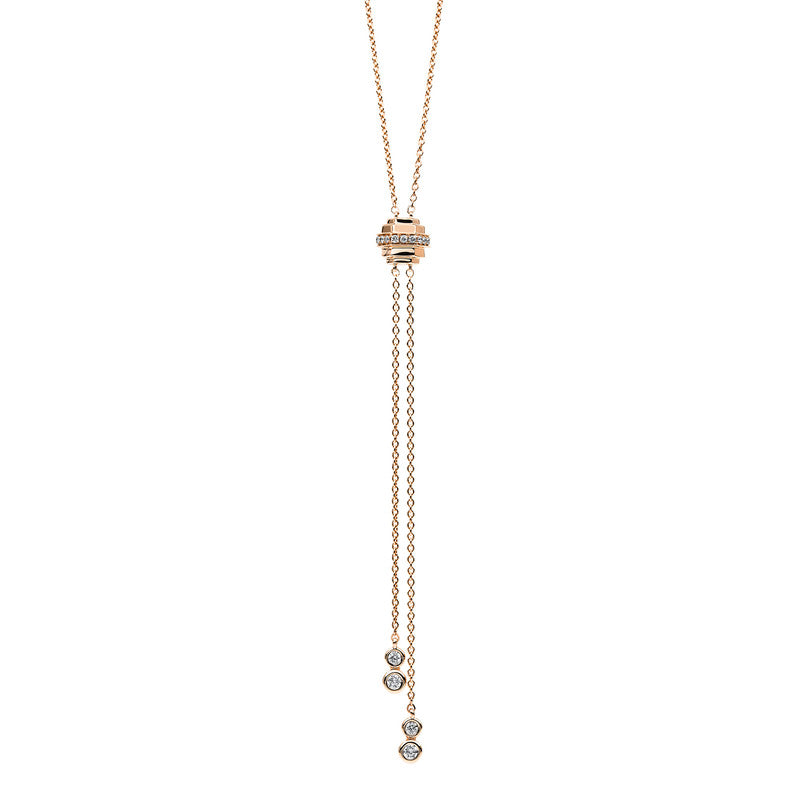 Modern Woman Collier Rotgold 14kt 0,16ct