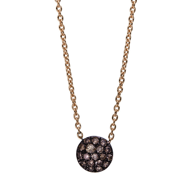 Pavé Collier Rotgold 14kt 0,19ct