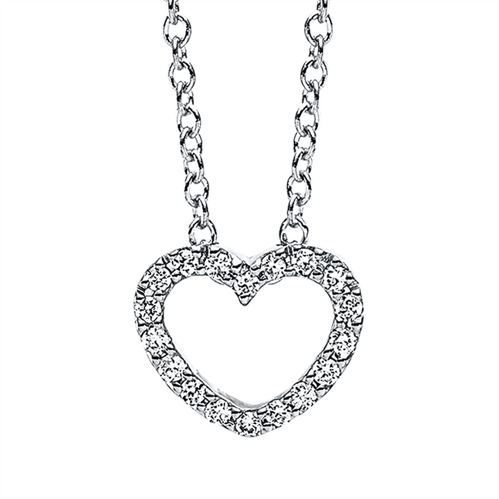 Herz Collier Weißgold 14kt Ref-4D388