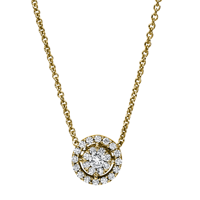 Illusion Classic Collier Weißgold 14kt 0,3ct