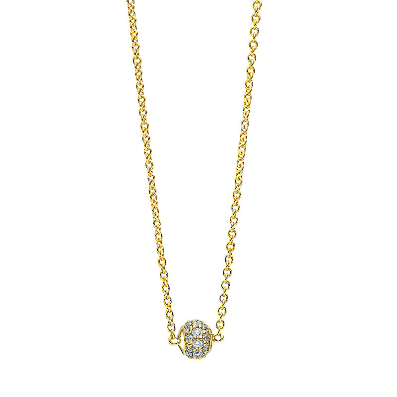 Pavé Collier Weißgold 18kt 0,12ct