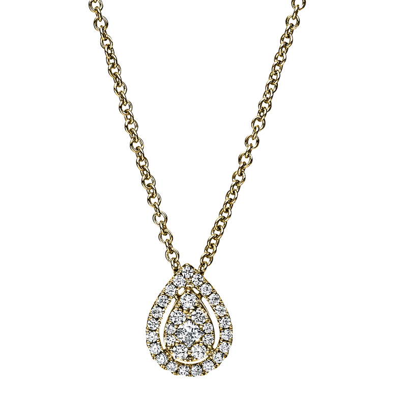 Illusion Classic Collier Weißgold 18kt 0,24ct