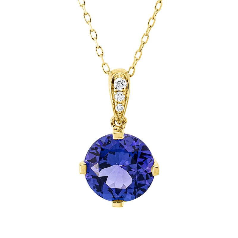 Farbstein Classic Collier Gelbgold 14kt 0,03ct