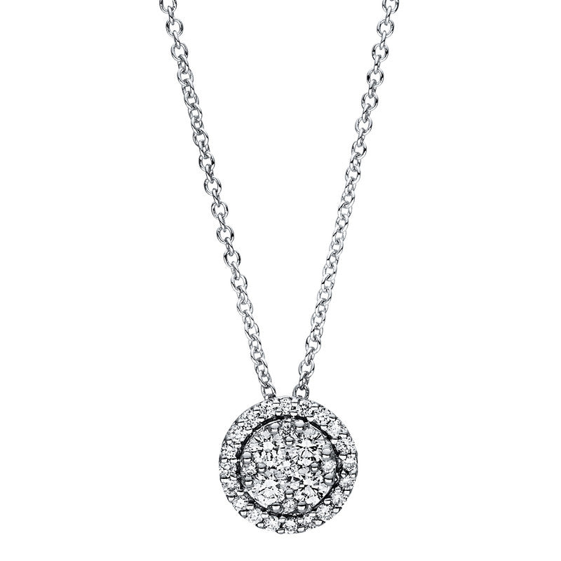 Illusion Classic Collier Weißgold 18kt 0,29ct