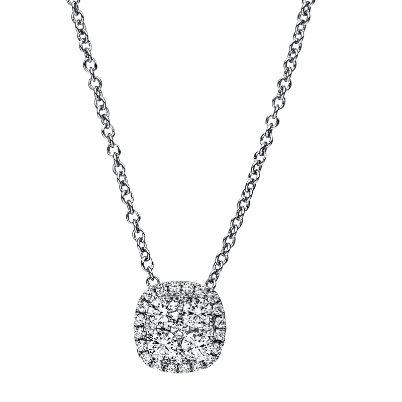 Illusion Classic Collier Weißgold 14kt 0,41ct