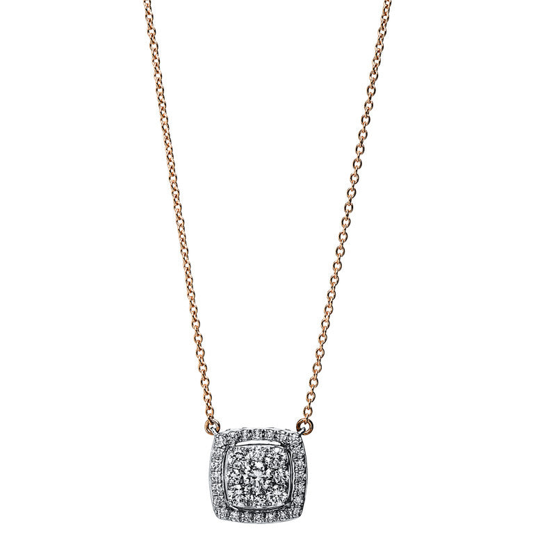Illusion Classic Collier Rotgold / Weißgold 18kt 0,5ct