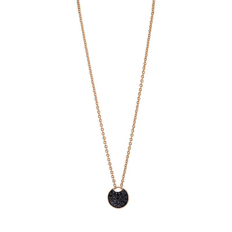 Pavé Collier Rotgold 14kt 0,08ct