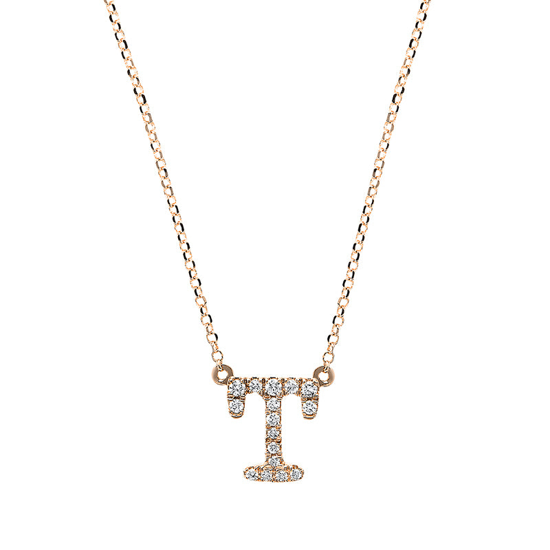 Buchstabe Collier Rotgold 18kt Ref-4H308