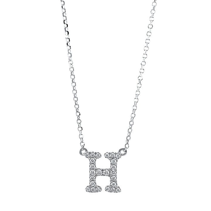 Buchstabe Collier Weißgold 18kt Ref-4H311
