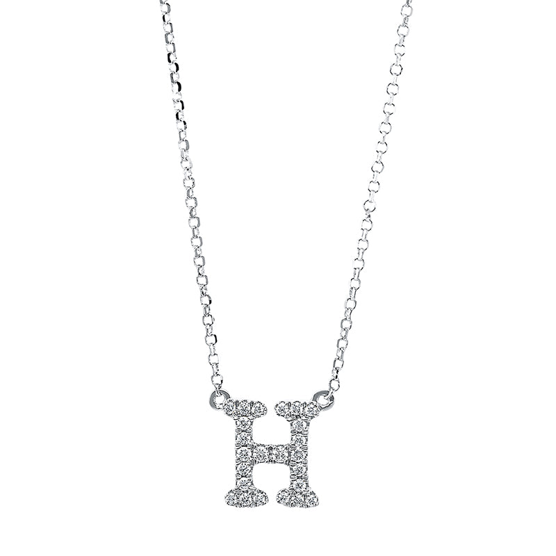 Buchstabe Collier Weißgold 18kt Ref-4H311