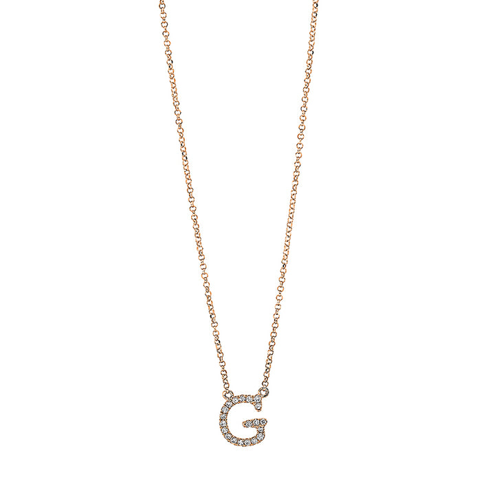 Buchstabe Collier Rotgold 18kt Ref-4H312