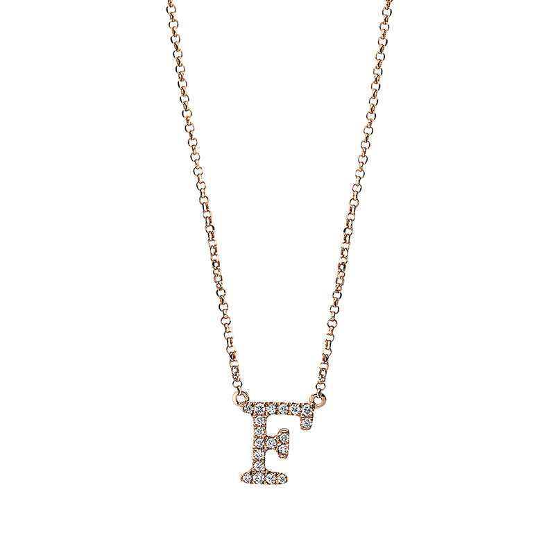 Buchstabe Collier Rotgold 18kt Ref-4H313