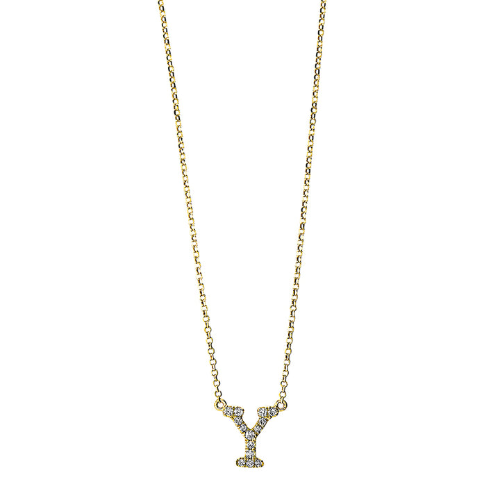 Buchstabe Collier Gelbgold 18kt Ref-4H343