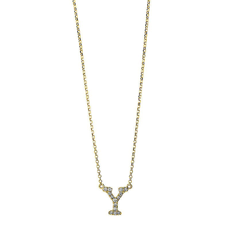 Buchstabe Collier Gelbgold 18kt Ref-4H343