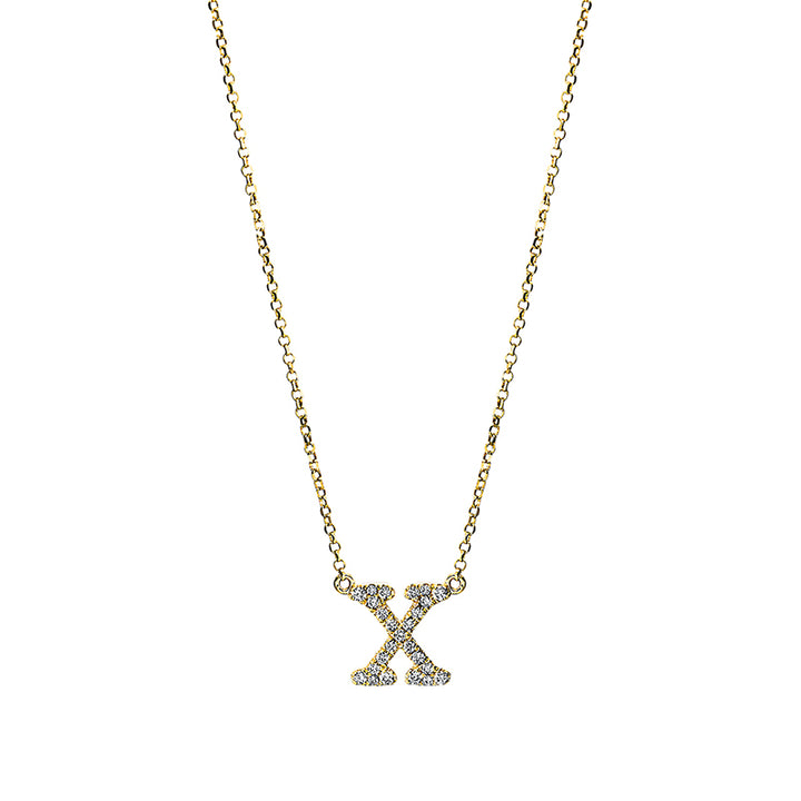 Buchstabe Collier Gelbgold 18kt Ref-4H344