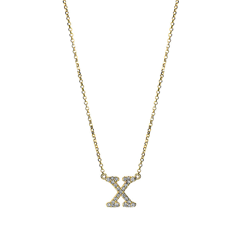 Buchstabe Collier Gelbgold 18kt Ref-4H344