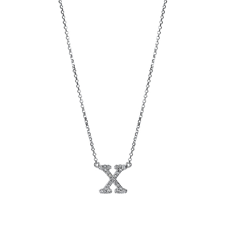 Buchstabe Collier Weißgold 18kt Ref-4H344