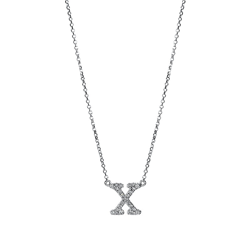 Buchstabe Collier Weißgold 18kt Ref-4H344