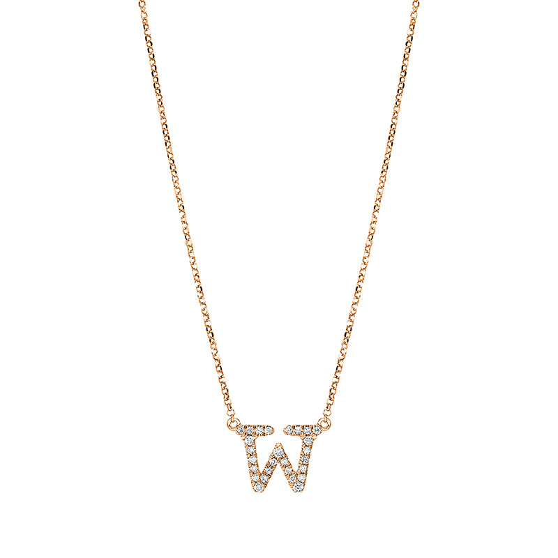 Buchstabe Collier Rotgold 18kt Ref-4H345