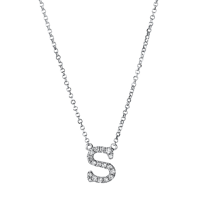 Buchstabe Collier Weißgold 18kt Ref-4H460