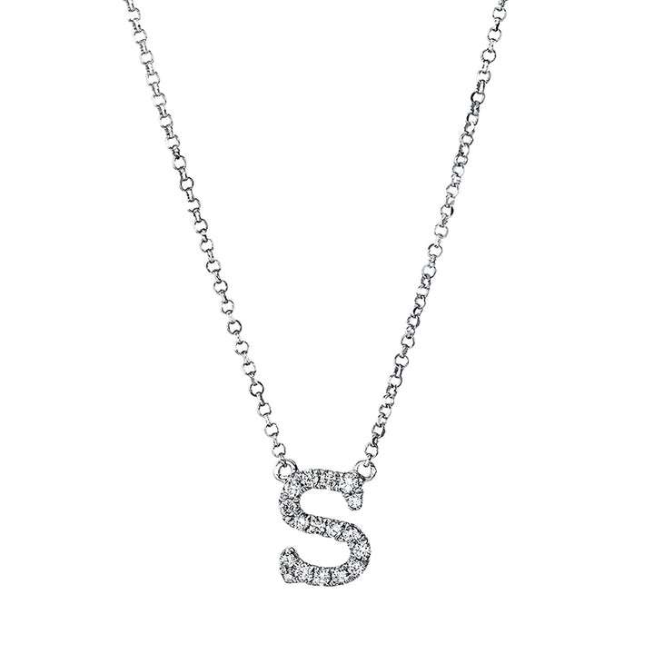 Buchstabe Collier Weißgold 18kt Ref-4H460